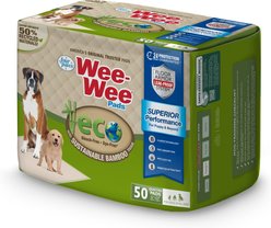 Four Paws Eco Bamboo Dog Pee Pads, 22 x 23-in, 50 count