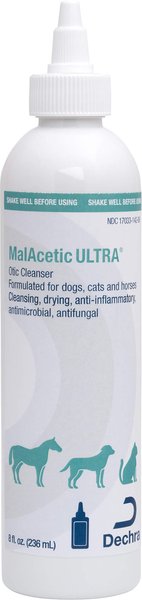 Show full view: MalAcetic ULTRA Otic Cleanser for Dogs, Cats & Horses, 8-oz bottle slide 1 of 2