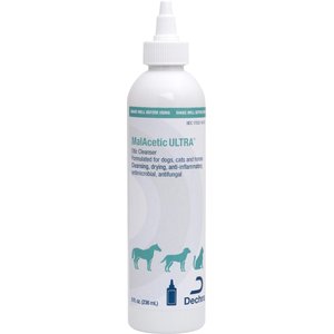 MalAcetic ULTRA Otic Cleanser for Dogs, Cats & Horses, 8-oz bottle
