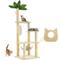 Show in main carousel: TSCOMON Green Leaves 61-in Plush Cat Tree, Beige slide 4 of 9