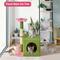 Show in main carousel: TSCOMON Activity Center 24-in Plush Cat Tree & Condo, Pink slide 8 of 10