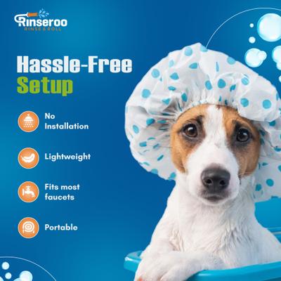 Show full view: Rinseroo Bathtub Faucet Sprayer Attachment Dog & Cat Grooming Tool slide 4 of 9