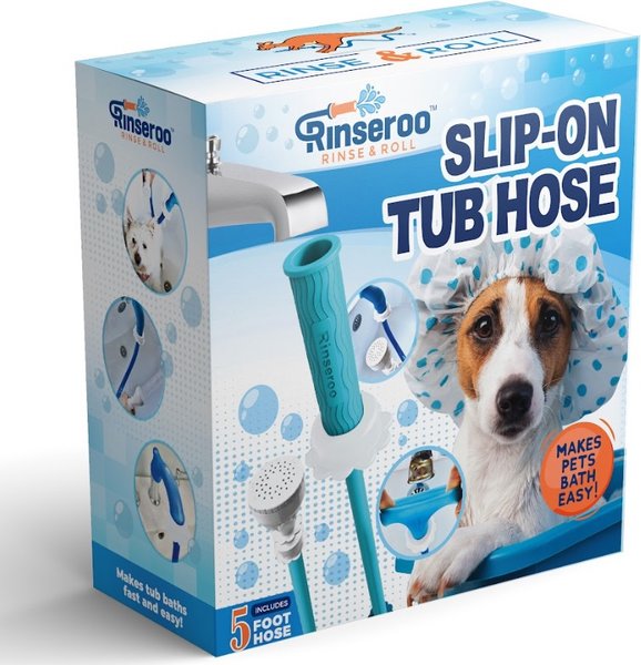 RINSEROO Bathtub Faucet Sprayer Attachment Dog Cat Grooming Tool