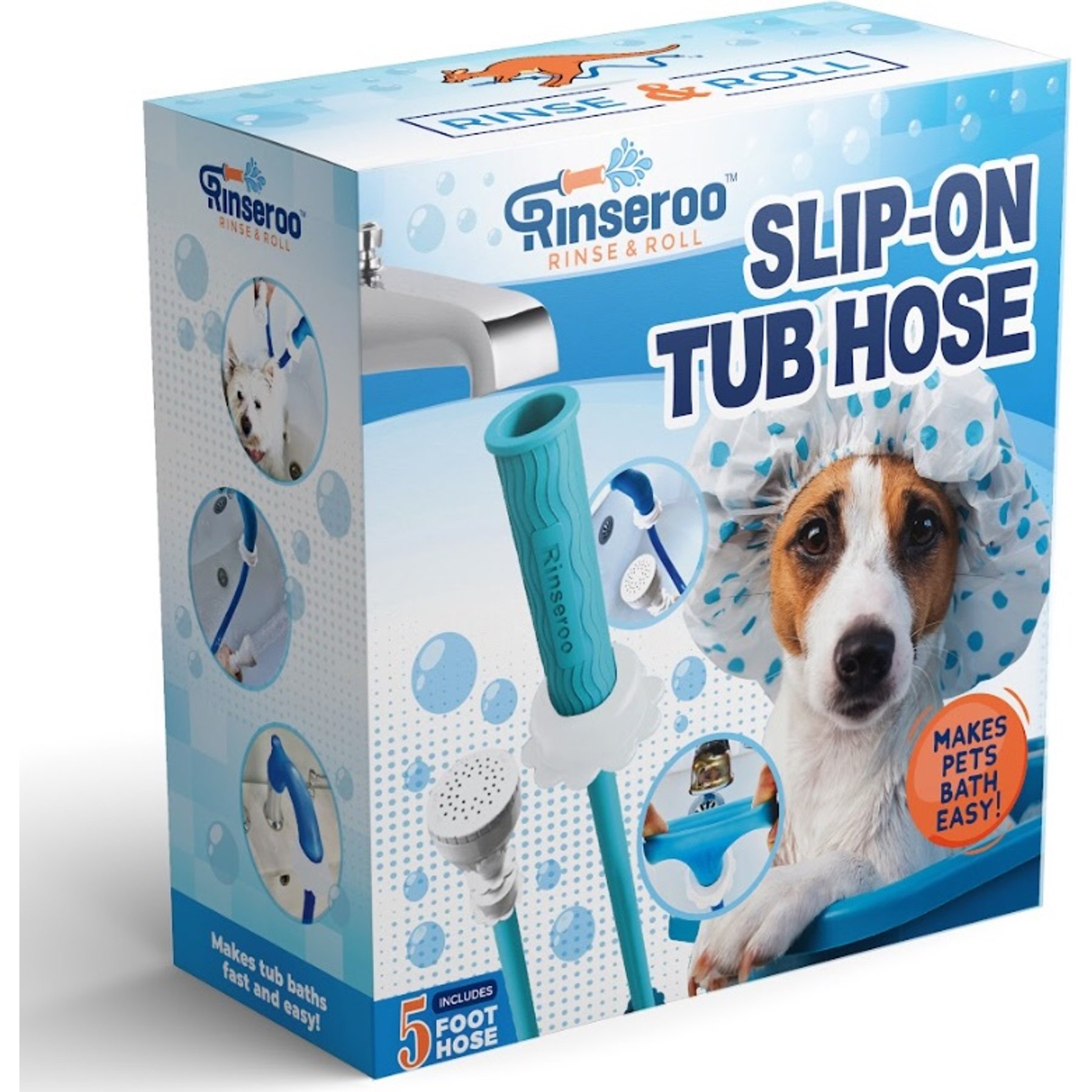 Rinseroo Bathtub Faucet Sprayer Attachment Dog & Cat Grooming Tool