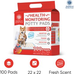 American Kennel Club Advanced Health Indicator Quick Dry Gel Puppy Training Pee Pads, Fresh Scented, 22 x 22-in, 100 count slide 2 of 9