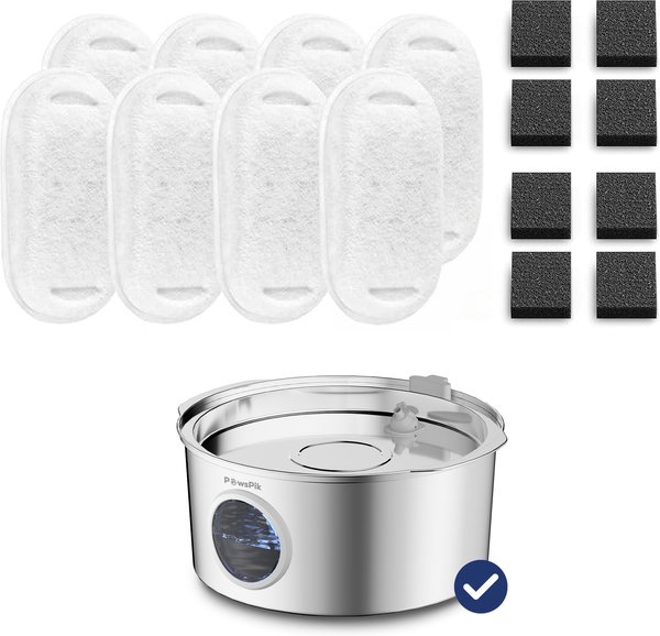Show full view: PawsPik Dog Water Fountain Replacement Filters, 1.8-gal, 8 count slide 1 of 2