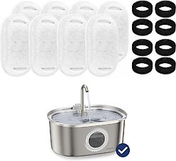 PawsPik SS-01 Cat Fountain Replacement Filters, 8 count
