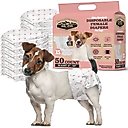 Dr. Pol Disposable Wetness Indicator Female Dog Diapers, 50 count, X-Small: 9 to 16-in waist
