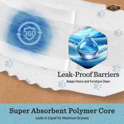 Show full view: Dr. Pol Disposable Wetness Indicator Male Dog Diapers, 50 count, X-Small: 6 to 13-in waist slide 5 of 8