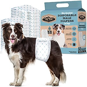 Dr. Pol Disposable Wetness Indicator Male Dog Diapers, 50 count, Medium: 18 to 25-in waist