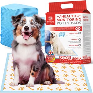 American Kennel Club Advanced Health Indicator Quick Dry Gel Puppy Training Pee Pads, Fresh Scented, 28 x 30-in, 50 count