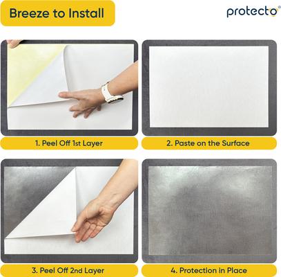 Show full view: Protecto Clear Self-Adhesive Cat Scratch Furniture Protector, Clear, 16 x 12-in, 6 count slide 3 of 9