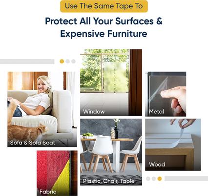 Show full view: Protecto Clear Self-Adhesive Cat Scratch Furniture Protector, Clear, 16 x 12-in, 6 count slide 6 of 9