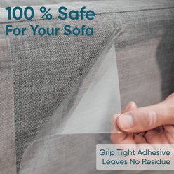 Protecto Couch Scratch Protector Dog & Cat Furniture Cover, Clear, 16 x 12-in, 12 count slide 2 of 7