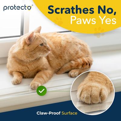 Show full view: Protecto Window Sill Protector Dog & Cat Furniture Cover, Clear, 35.5 x 3.25-in, 2 count slide 4 of 8