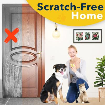 Show full view: Protecto Clear Durable Door Scratch Protector for Dog, 35.5 x 24-in, 2 count slide 6 of 9