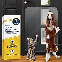 Protecto Clear Durable Door Scratch Protector for Dog, 35.5 x 24-in, 1 count
