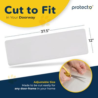 Show full view: Protecto Hardwood Floor Protector Mat Dog & Cat Furtniture Cover, Clear, 37.5 x 12-in, 1 count slide 6 of 8