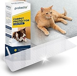 Protecto Carpet Scratch Protector Mat Dog & Cat Furniture Cover, Clear, 37.5 x 12-in, 1 count