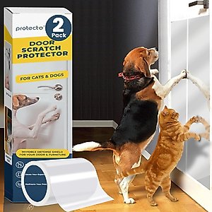 Protecto Door Scratch Protector Dog & Cat Furniture Cover, 60 x 8-in, 2 count