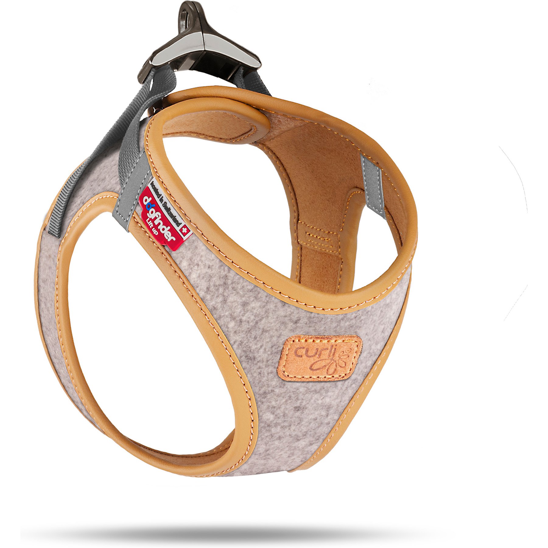 Curli Alpine Small Dog Harness, Light Gray, Small: 15.04 to 17.04-in chest