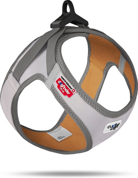 Curli Glow Clasp Reflective Vest Dog Harness, Reflective Gray