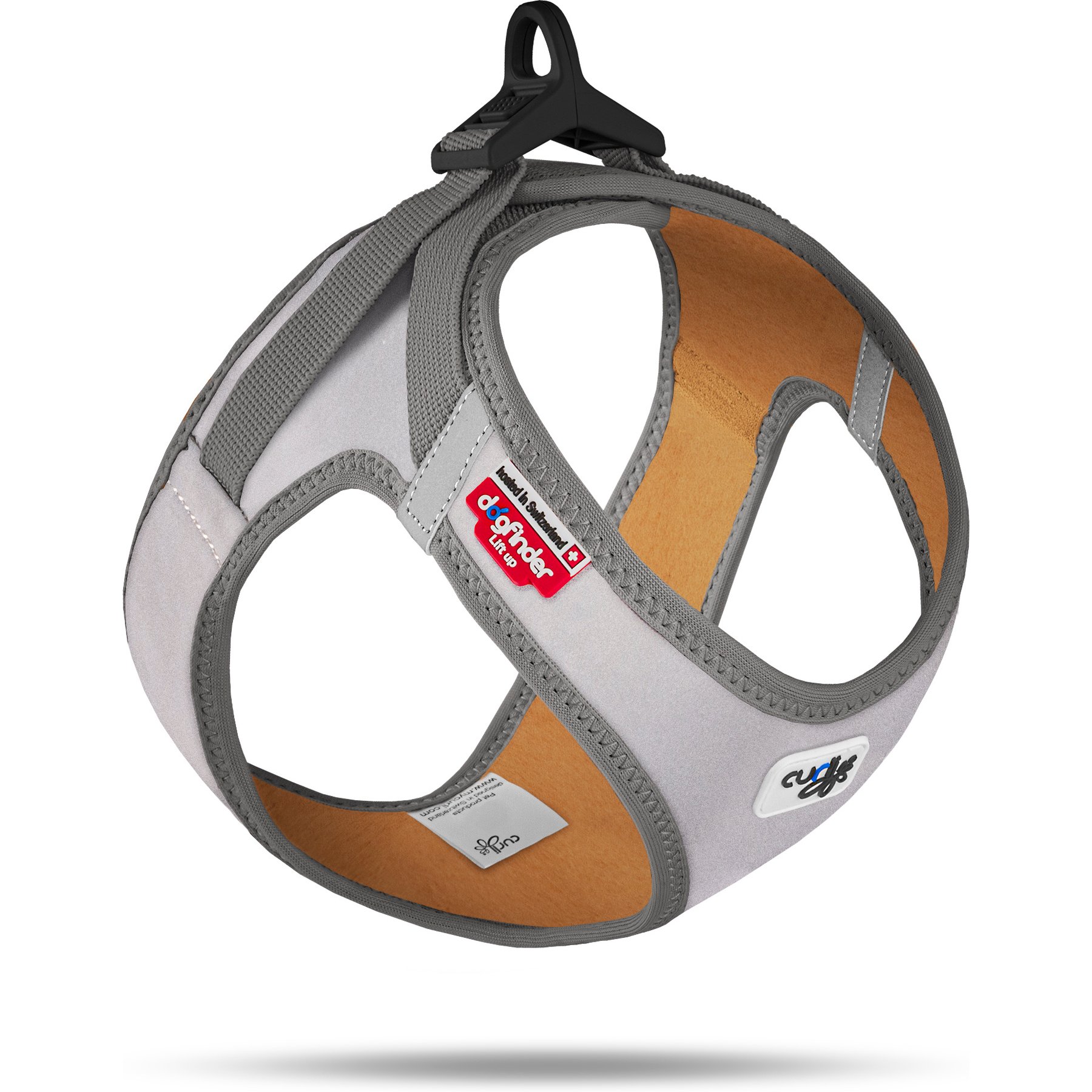 Curli Glow Clasp Reflective Vest Dog Harness, Reflective Gray, XX-Small: 11.86 to 13.3-in chest