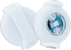 Curli Luumi LED Light Dog Collar Accessory, 2 count, White