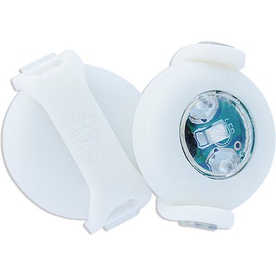 Curli Curli Luumi LED Light Dog Collar Accessory, 2 count, White