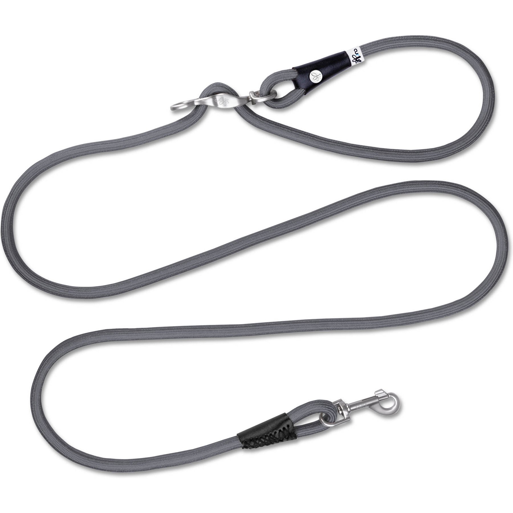 Curli Vario Comfort Dog Leash, Dark-Grey, Small: 6.5-ft long, 1/3-in wide