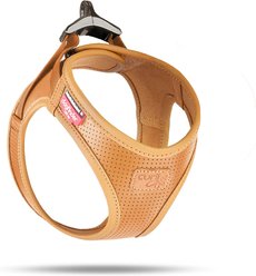 Curli Apple Leather Dog Harness, Brown, X-Small: 13.31 to 15.03-in chest