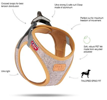 Show full view: Curli Alpine Clasp Vest Dog Harness, Light Gray, XXX-Small: 10.51 to 11.85-in chest slide 10 of 12