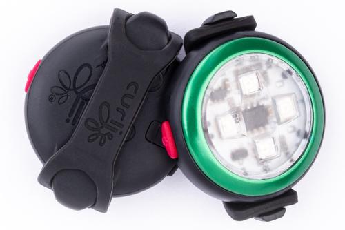 Show full view: Curli Luumi Safety LED Light Dog Collar Accessory, 2 count, Green slide 3 of 11
