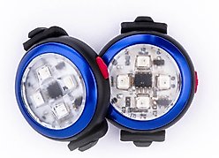 Curli Luumi Safety LED Light Dog Collar Accessory, 2 count, Blue