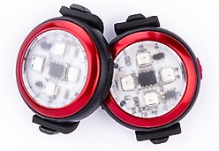 Curli Luumi Safety LED Light Dog Collar Accessory, 2 count, Red