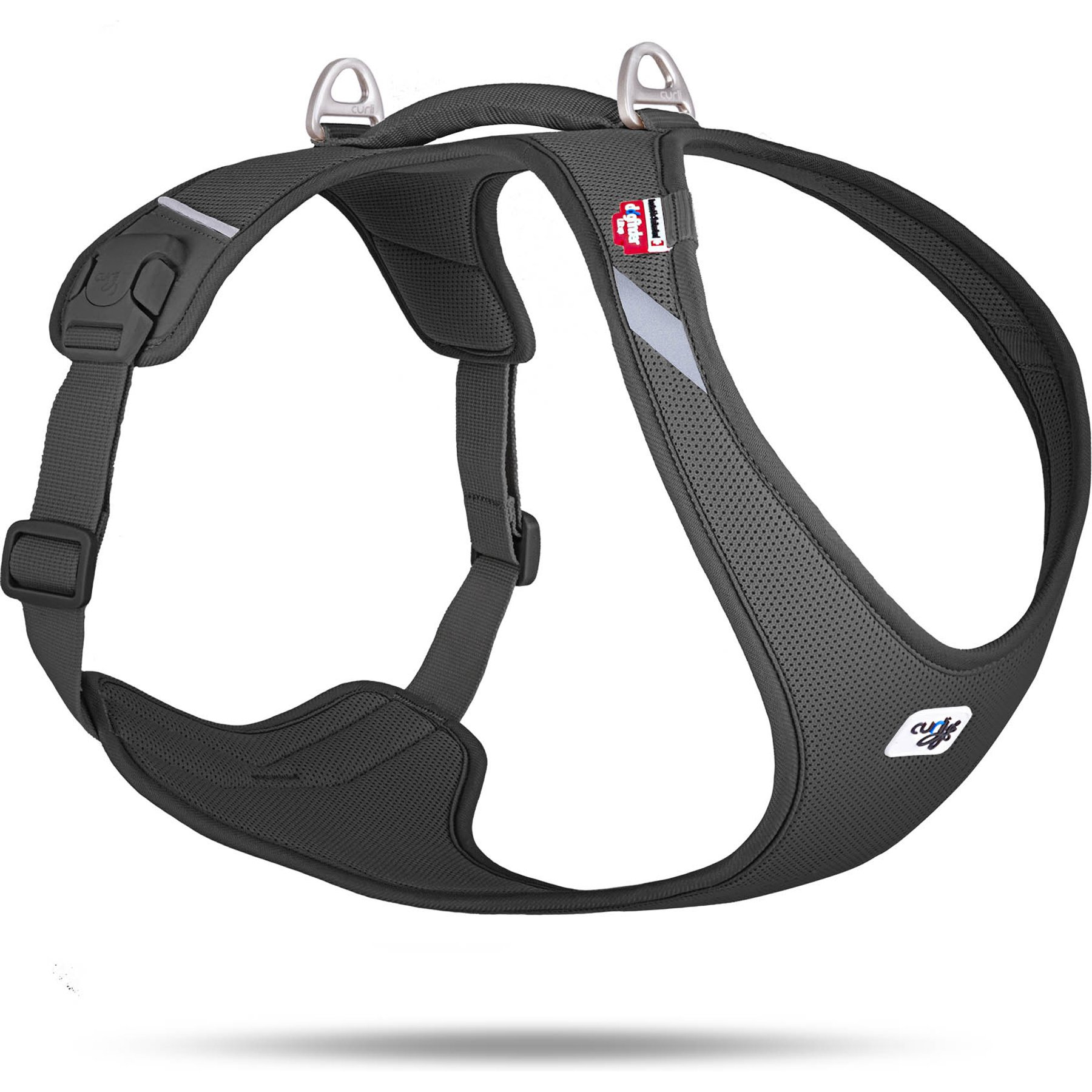Curli Air-Mesh Large Dog Harness, Black, XXXX-Large: 31.07 to 35.24-in chest