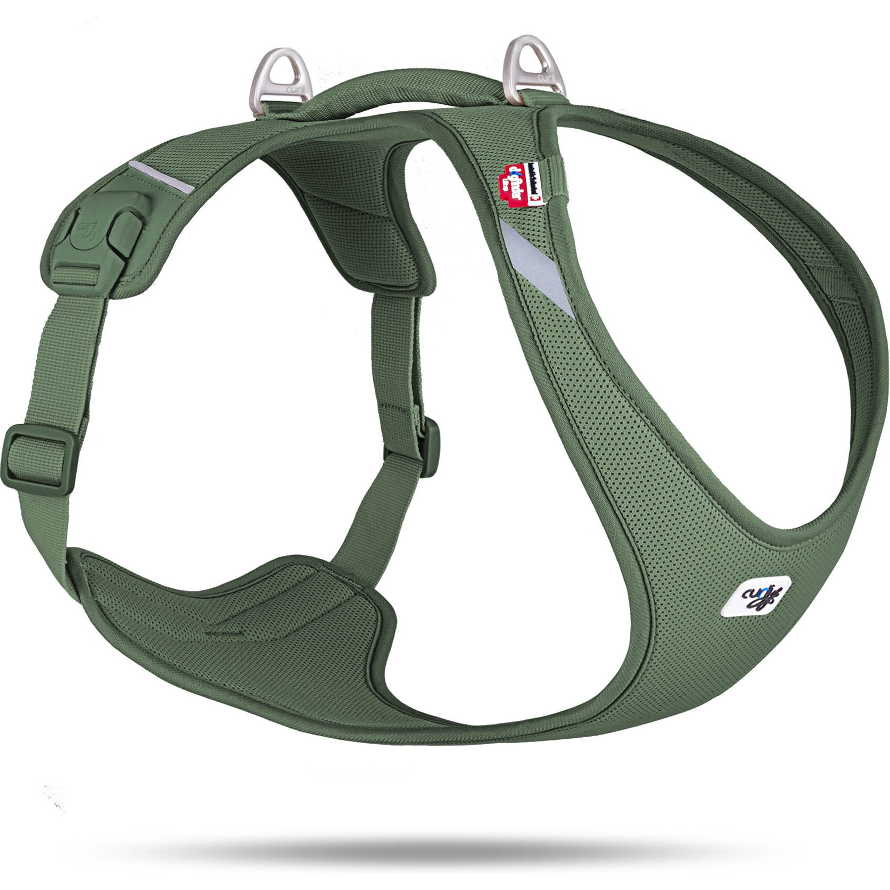 Curli Air-Mesh Large Dog Harness, Moss, XX-Large: 24.69 to 27.6-in chest
