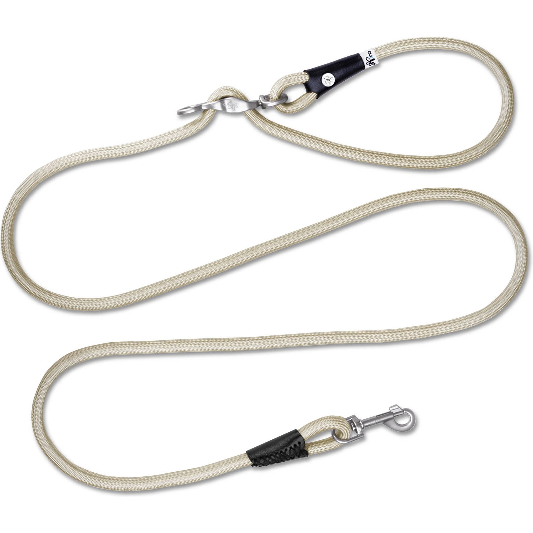 Curli Vario Comfort Dog Leash, Light-Tan, Small: 6.5-ft long, 1/3-in wide