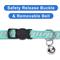 Show in main carousel: Pawtitas Traffic Personalized Reflective Breakaway Cat Collar, Teal, X-Small: 8 to 12-in neck, 3/8-in wide slide 7 of 10