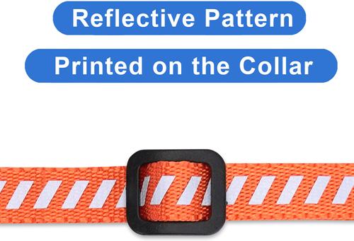 Show full view: Pawtitas Traffic Personalized Reflective Breakaway Cat Collar, Orange, X-Small: 8 to 12-in neck, 3/8-in wide slide 6 of 10