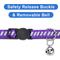Show in main carousel: Pawtitas Traffic Personalized Reflective Breakaway Cat Collar, Purple, X-Small: 8 to 12-in neck, 3/8-in wide slide 7 of 10