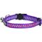 Show in main carousel: Pawtitas Traffic Personalized Reflective Breakaway Cat Collar, Purple, X-Small: 8 to 12-in neck, 3/8-in wide slide 1 of 10
