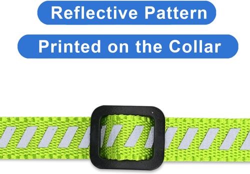 Show full view: Pawtitas Traffic Personalized Reflective Breakaway Cat Collar, Green, X-Small: 8 to 12-in neck, 3/8-in wide slide 6 of 10