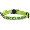 Show in main carousel: Pawtitas Traffic Personalized Reflective Breakaway Cat Collar, Green, X-Small: 8 to 12-in neck, 3/8-in wide slide 1 of 10