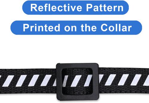 Show full view: Pawtitas Traffic Personalized Reflective Breakaway Cat Collar, Black, X-Small: 8 to 12-in neck, 3/8-in wide slide 7 of 11