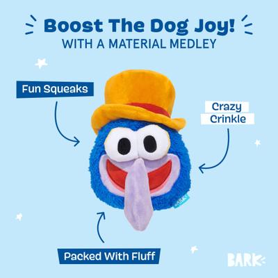 Show full view: BARK Going, Going, Gonzo Squeaky Dog Chew Toy, Medium slide 4 of 6