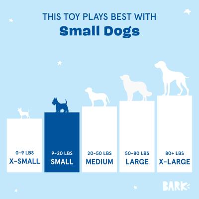 Show full view: BARK Going, Going, Gonzo Squeaky Dog Chew Toy, Small slide 6 of 7