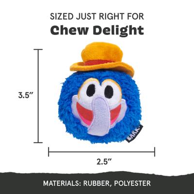 Show full view: BARK The Great Gonzo as Charles Lick-ens Squeaky Dog Chew Toy, Small slide 2 of 6