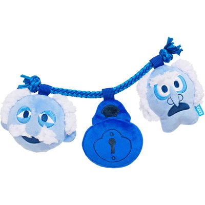 BARK BARK Marley & Gnarleys Chain Squeaky Dog Chew Toy, Small