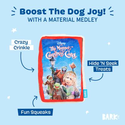 Show full view: BARK The Muppet Christmas Carol Home Video Squeaky Treat Dispensing Dog Toy, Small slide 5 of 8
